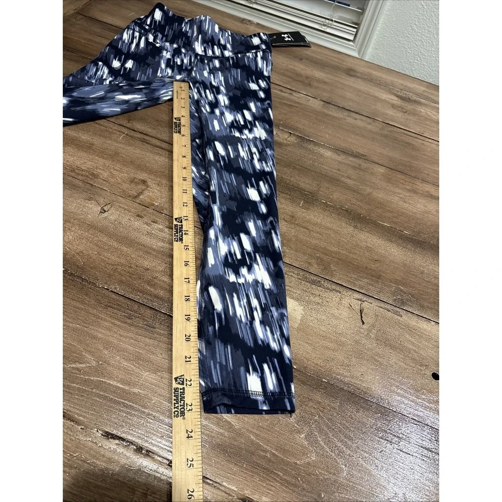 Under Armour‎ Womens Motion High Rise Ankle Leggings Blue Print Sz Small NWT